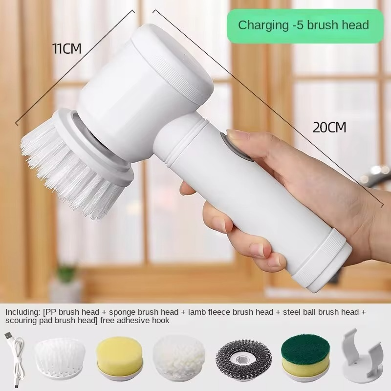 PowerScrub™ 5 in 1 – Spazzola Elettrica Multifunzione Ricaricabile